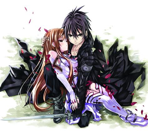 Arte De Espada En L Nea Anime Asuna Kirigaya Kazuto Kirito Sao