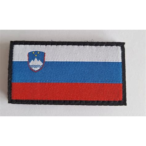 Velcro našitek Perunika slovenska zastava 6 4 x 3 4 cm Perunika