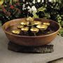 The Water Chimes Copper Fountain Hammacher Schlemmer