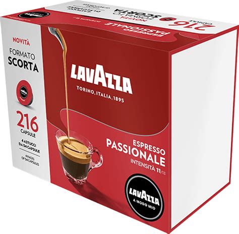 216 Capsules De Café Originales Lavazza A Modo Mio Passionale Supercafes