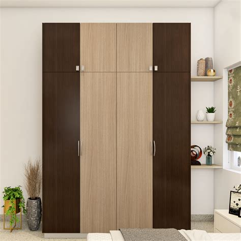 Dual Tone Hinged Modern Wardrobe Design Idea With Loft Livspace