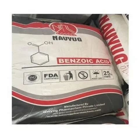 Benzoic Acid Packaging Size Kg Packaging Type Bag At Rs