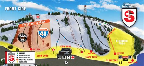 I really like the style of Little Switzerland’s new trail map. - SlopeFillers