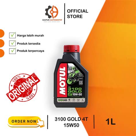 Jual Oli Mesin Motul Gold T W L Shopee Indonesia