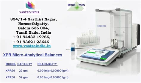 Fully Automatic Xpr Micro Analytical Mettler Toledo For Laboratory