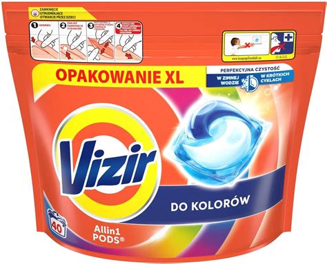 VIZIR All in 1 PODS Kapsułki do prania do kolorów40 szt Opinie i