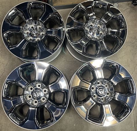 Four 2020 Dodge Ram 1500 Factory 20 Chrome Clad Wheels Oem 2697 Rims Scwoem