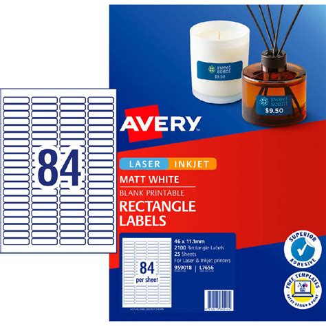 Avery 84UP Laser Mini Labels White 25 Sheets 9312015845462 EBay