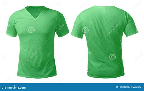 Green V Neck Shirt Design Template Stock Image Image Of Collection