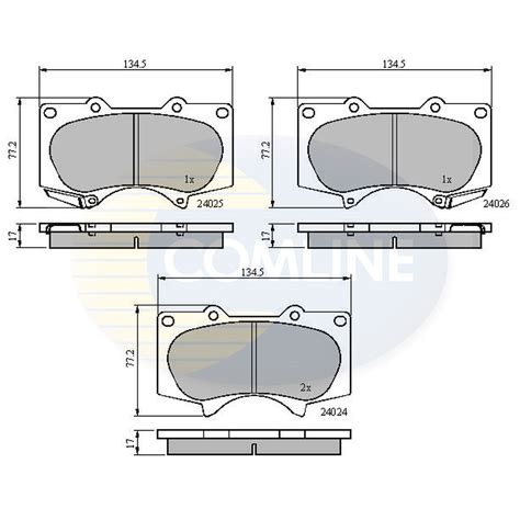 Comline CBP31201 Brake Pad Set For Sale Online EBay