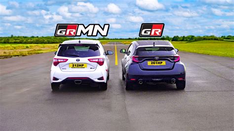 Drag Race Toyota Gr Yaris Vs Toyota Yaris Grmn Carwow