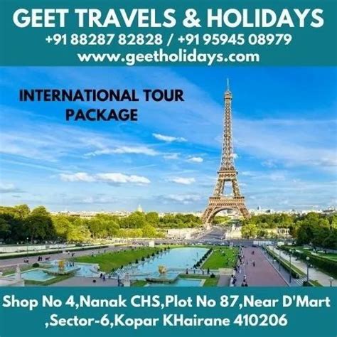 International Travel Packages At Rs 10000person In Navi Mumbai Id