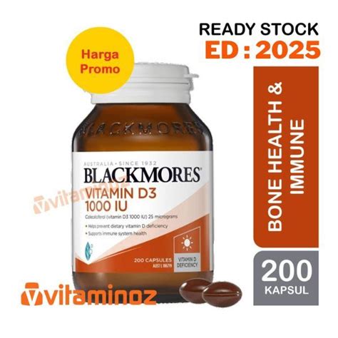 Blackmores Vitamin D Iu Isi Kapsul Lazada Indonesia