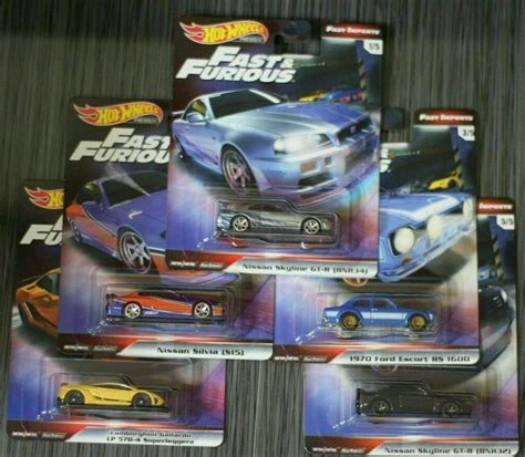 2019 Hot Wheels Fast And Furious Complete Set Of 5 Fast Imports