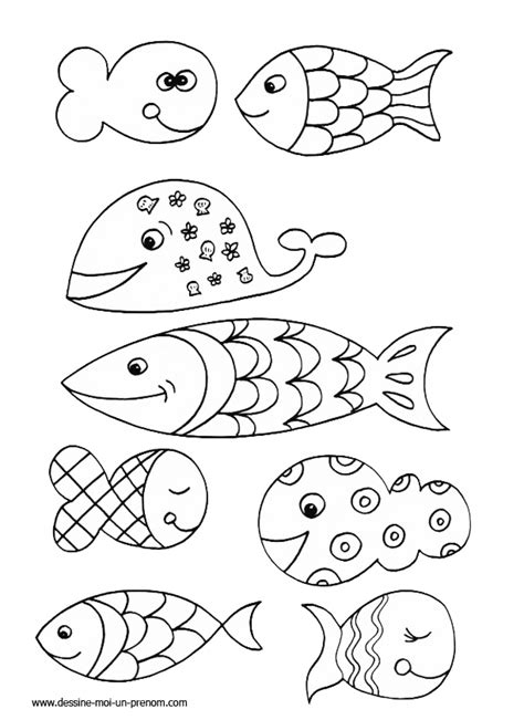 coloriage poisson d'avril gratuit imprimer