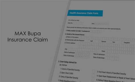 Max Bupa Health Insurance Claim Form ClaimForms Net