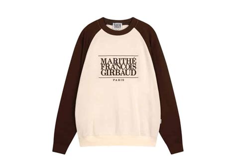 Buy Marithe Francois Girbaud Classic Logo Color Block Reglan Crewneck