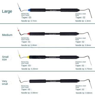 Dental Endo Buchanan Hand Plugger 3 Sizes Root Canal Filler NiTi