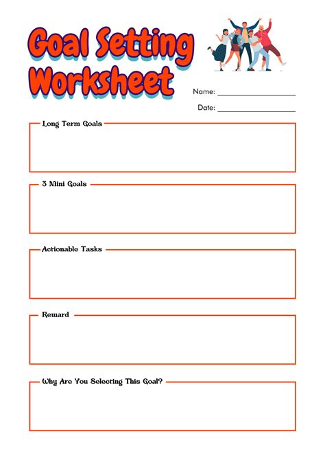 Student Goals Worksheet