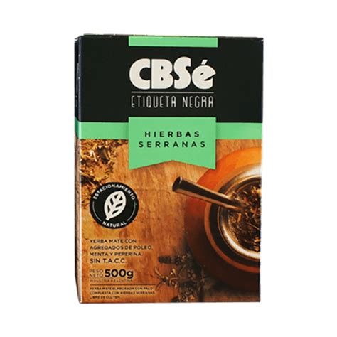 Cbse Etiqueta Negra Hierbas Serranas 05kg Yerba Mate A Z Cbse