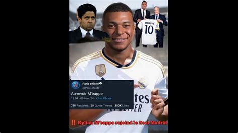 Kylian M Bappe Au Real Madrid Youtube