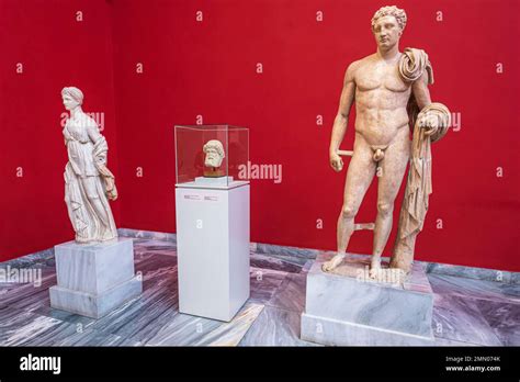 Greece Athens National Archaeological Museum Statue Of Hermes Of