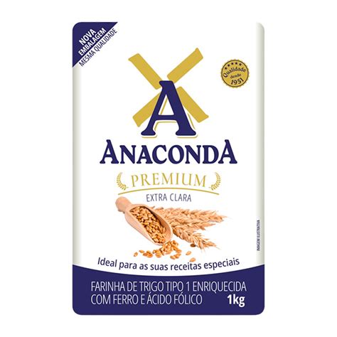 Farinha Trigo Premium Anaconda 1kg MegaG Alimentos