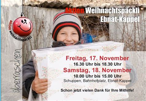 Aktion Weihnachtsp Ckli Evangelisch Reformierte Kirchgemeinde Ebnat