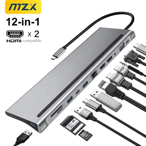 Usb Multi Hub Docking Station Tipo C Multi Hub Extens O Compat Vel