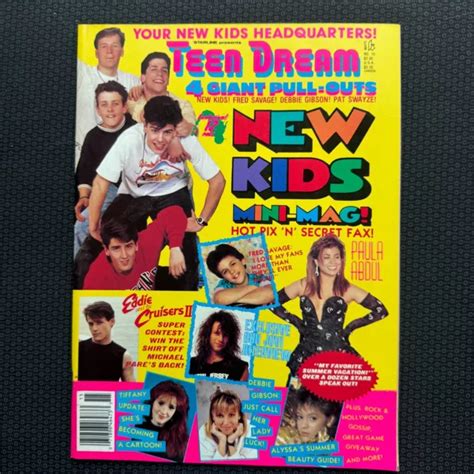 Teen Dream Magazine 15 Magazine 1989 Nkotb Tiffany Paula Alyssa