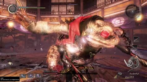 Nioh Giant Smoking Toad Boss Youtube