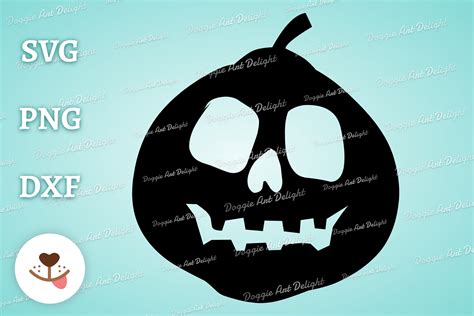 Halloween Pumpkin Cut File Svg Png Dxf Graphic by Doggie Art Delight ...