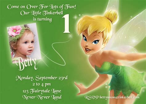 Tinkerbell Invitation Template Free New Cool Free Tinkerbell Birthday