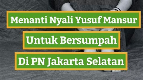 USTADZ TABRANI SABIRIN Menanti Nyali Yusuf Mansur Untuk Bersumpah Di