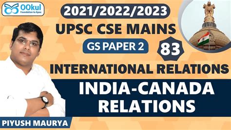 India Canada Relations International Relations Gs Upsc Mains