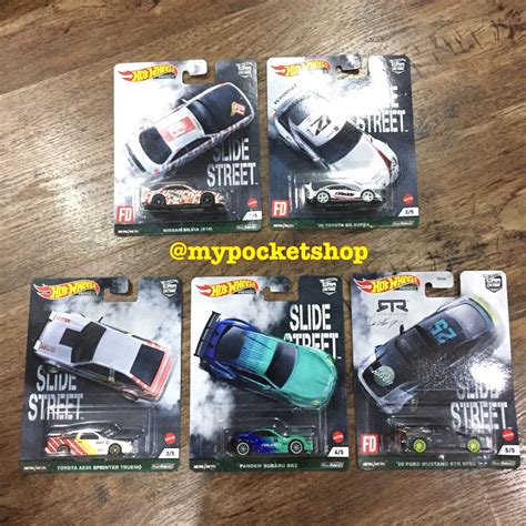 Hot Wheels SLIDE STREET ASSORTMENT 2021 Hotwheels Premium Car Culture Nissan Silvia S14
