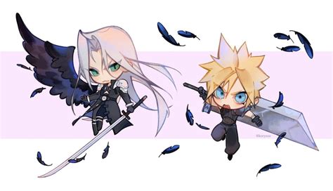 Cloud Strife And Sephiroth Final Fantasy And More Drawn By Korysos