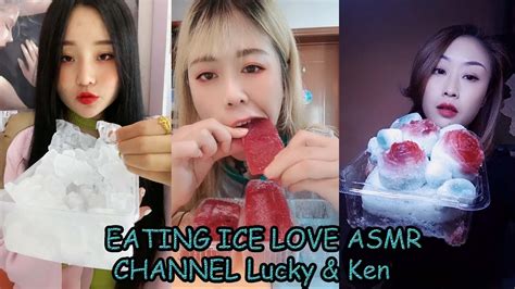 Asmr Shaved Ice With Hard Ice Eating Asmr Squeaky Soft Ice Eating