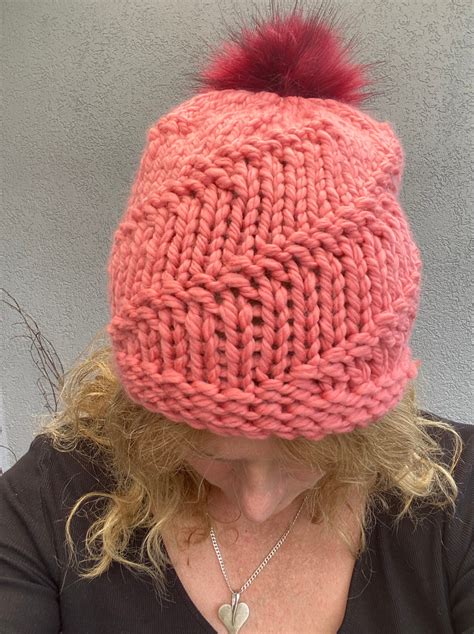 Super Chunky Spiral Hat Knitting Pattern The Knitting Times