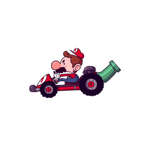 Cute Mario Kart racer GIFs ⊟ Here’s a non-animated Koopa... | LaptrinhX