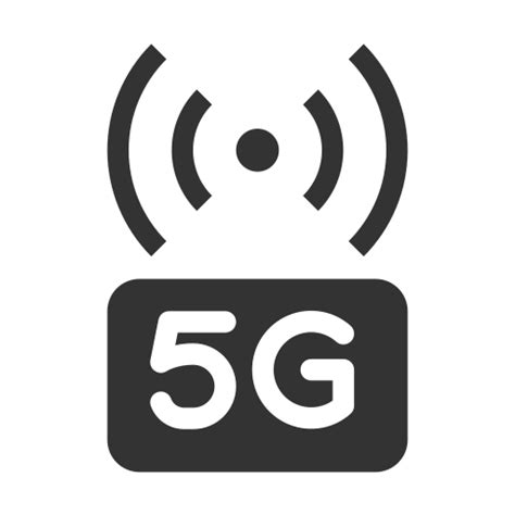 Netwerk, 5g Pictogram in Symbols (Filled)