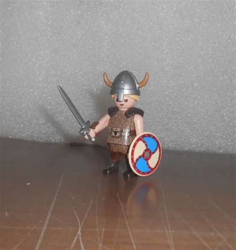 Lot Figurine Et Accessoire Playmobil Personnage Viking Nain Chevalier