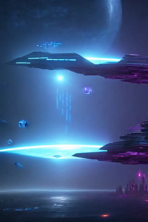 Minimalist Cinematic Scifi Render Of Aquatic Space Stable Diffusion