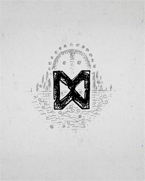 Viking Dagaz Rune Tattoo In 2023 Rune Tattoo Runes Viking Art