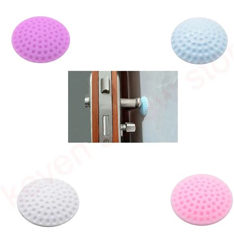 Self Adhesive Rubber Door Buffer Wall Protectors Door Handle Bumpers