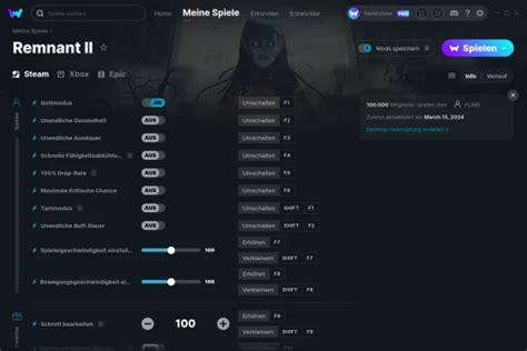 Remnant II Cheats Trainer für PC WeMod