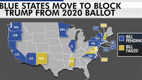 Blue States Move To Block President Trump From 2020 Ballot On Air