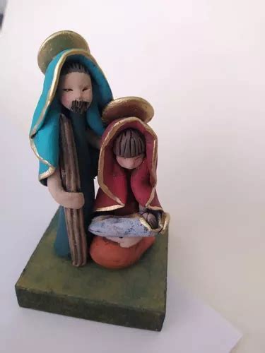 Nacimiento Pesebre Arcilla De Navidad Colecciones Mercadolibre