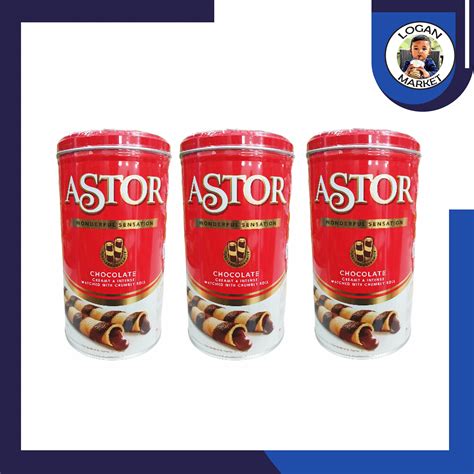 Paket Astor Kaleng Wafer Stick Roll Coklat Chocolate 330gram 330 Gram