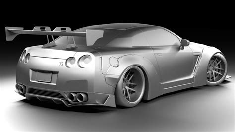 Nissan Gtr Liberty Walk 3d Model